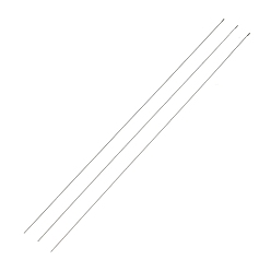Stainless Steel Color Steel Beading Needles with Hook for Bead Spinner, Curved Needles for Beading Jewelry, Stainless Steel Color, 17.8x0.03cm