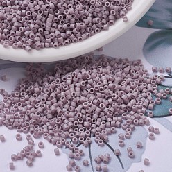 (DB0875) Matte Opaque Mauve AB MIYUKI Delica Beads, Cylinder, Japanese Seed Beads, 11/0, (DB0875) Matte Opaque Mauve AB, 1.3x1.6mm, Hole: 0.8mm, about 2000pcs/bottle, 10g/bottle