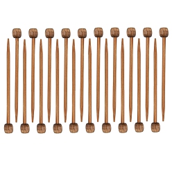 Сиена Бамбуковые остроконечные спицы, для вязания инструмента, цвет охры, 7x6 мм, 20 шт / комплект