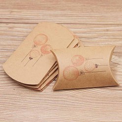 Globo Almohadas de papel cajas de dulces, cajas de regalo, para favores de la boda baby shower suministros de fiesta de cumpleaños, patrón de globo, 8x5.5x2 cm