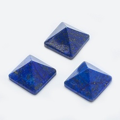 Lapislázuli Naturales lapis lazuli cabochons, pirámide, 20x20x12~13 mm, longitud diagonal: 26 mm