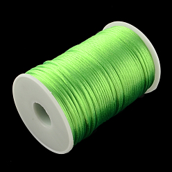 Lime Polyester Cords, Lime, 2mm, about 98.42 yards(90m)/roll