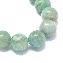 Amazonite Natural Amazonite Beads Strands, Round, 8mm, Hole: 0.8mm, about 49~50pcs/strand, 15.7 inch(40cm)
