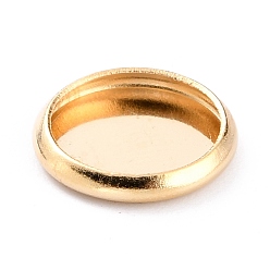 Golden 304 Stainless Steel Cabochon Settings, Plain Edge Bezel Cups, Flat Round, Golden, 10x2mm Tray: 8mm