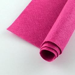 Rouge Violet Moyen Feutre aiguille de broderie de tissu non tissé pour l'artisanat de bricolage, carrée, support violet rouge, 298~300x298~300x1 mm, sur 50 PCs / sac