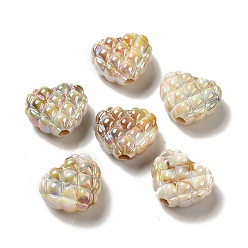 Pérou Perles acryliques opaques, cœur, Pérou, 17.2x20x9.8mm, Trou: 3.3mm