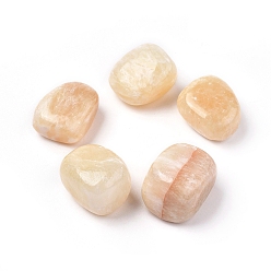 Jade Topazee 5pcs perles de jade topaze naturelle, pierre tombée, gemmes de remplissage de vase, pas de trous / non percés, nuggets, 20~35x13~23x8~22mm