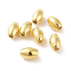 Golden 925 Sterling Silver Beads, Barrel, Golden, 9x6mm, Hole: 2mm, about 21Pcs/10g