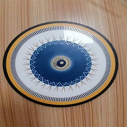 Ronde Ornements suspendus en acrylique, pour la décoration murale de la maison, mauvais œil, motif rond, 100x3mm