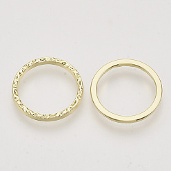 Light Gold Alloy Linking Rings, Round Ring, Light Gold, 20x2mm, 16mm inner diameter