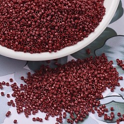 (DB2354) Duracoat teñido opaco Shanghai Red Cuentas de miyuki delica, cilindro, granos de la semilla japonés, 11/0, (db 2354) duracoat tintado opaco rojo shanghai, 1.3x1.6 mm, agujero: 0.8 mm, sobre 10000 unidades / bolsa, 50 g / bolsa