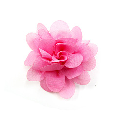 Rosa Caliente Accesorios del traje del cordón, flor, color de rosa caliente, 50 mm
