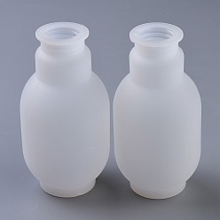 Blanc Moules en silicone pour ampoules de bricolage, moules de résine, pour la résine UV, fabrication de bijoux en résine époxy, blanc, 60x120mm, diamètre intérieur: 23 mm