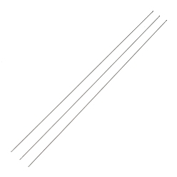 Stainless Steel Color Steel Beading Needles with Hook for Bead Spinner, Curved Needles for Beading Jewelry, Stainless Steel Color, 25.3x0.06cm