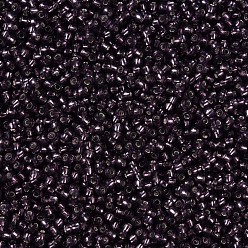 Dark Slate Blue 12/0 Grade A Round Glass Seed Beads, Silver Lined, Dark Slate Blue, 12/0, 2x1.5mm, Hole: 0.3mm, about 30000pcs/bag