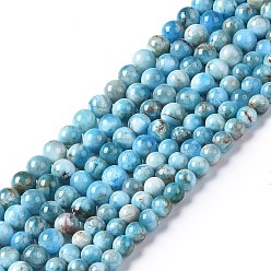Grade AB Natural Apatite Beads Strands, Grade AB, Round, Grade AB, 4.5mm, Hole: 0.7mm, about 83~106pcs/strand, 14.76~18.78 inch(37.5~47.7cm)