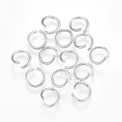 Stainless Steel Color 304 Stainless Steel Jump Rings, Open Jump Rings, Stainless Steel Color, 9x1.2mm, Inner Diameter: 7mm
