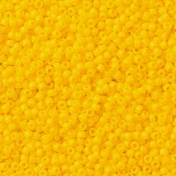 (42BF) Opaque Frost Sunshine TOHO Round Seed Beads, Japanese Seed Beads, (42BF) Opaque Frost Sunshine, 8/0, 3mm, Hole: 1mm, about 1110pcs/50g