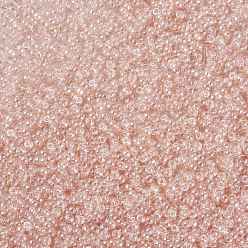 (RR365) Lustre rosa claro concha Cuentas de rocailles redondas miyuki, granos de la semilla japonés, 8/0, (rr 365) brillo rosado claro de concha, 3 mm, agujero: 1 mm, Sobre 2111~2277 unidades / 50 g