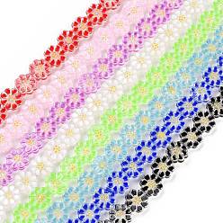 (52) Непрозрачная лаванда Бусы лэмпворк ручной работы, цветок, разноцветные, 13.5x6.5 мм, отверстие : 0.7 мм, около 28 шт / нитка, 15.12'' (38.4 см)