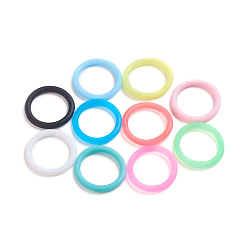 Mixed Color Silicone Linking Rings, Round Ring, Mixed Color, 29x3.5mm, Inner Diameter: 23mm