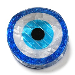 Dodger Azul Pinzas para el cabello con forma de garra de pvc con forma de mal de ojo, para mujer niña, azul dodger, 43x46x36 mm