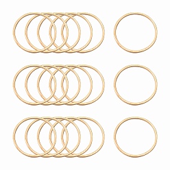 Light Gold Anillos de bronce que une, sin plomo y el níquel, anillo, la luz de oro, 35x1 mm, sobre 500 unidades / bolsa