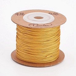 Verge D'or Câblés en nylon, fils de chaîne cordes, verge d'or, 1mm, environ 54.68~59.05 yards (50~54mm)/rouleau