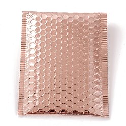 Brun Rosé  Sacs d'emballage en film mat, courrier à bulles, enveloppes matelassées, rectangle, brun rosé, 22.5x15x0.5 cm