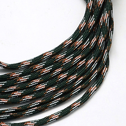 Gris Ardoise Foncé 7 âmes intérieures cordes en polyester et spandex, pour la fabrication de bracelets en corde, gris ardoise foncé, 4mm, environ 109.36 yards (100m)/paquet, 420~500g / bundle
