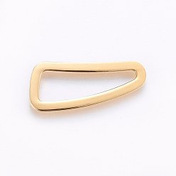 Золотой 304 нержавеющей стали связывающий кольца, ножны, золотые, 25x11x1 мм, отверстие : 7x20 мм