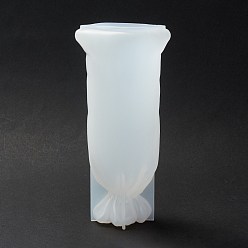 Blanco 3 d moldes de silicona Lucky Bag, Moldes de fundición de resina para espécimen de peces koi y flores secas, Para resina uv y bolsa de agua de resina epoxi para hacer decoración del hogar, blanco, 160x77.5x55.5 mm
