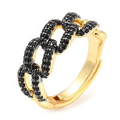 Серый Регулируемое кольцо из кубического циркония, кольцо из латуни с покрытием из настоящего золота 18k, без свинца и без кадмия, серые, внутренний диаметр: 17 мм