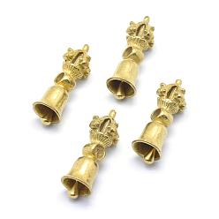 Raw(Unplated) Brass Beads, Dorje Vajra for Buddha Jewelry, Lead Free & Cadmium Free & Nickel Free, Raw(Unplated), 35x12.5x12.5mm, Hole: 4mm