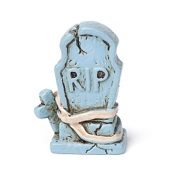 Others Halloween Ornament, Tombstone Resin Statue Display Decoration, Micro Landscape Home Decoration, 26.5x19.5x13mm