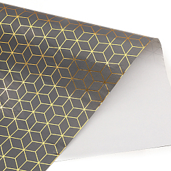 Rhombus Hojas de papel de regalo, Rectángulo, decoración de papel de regalo de ramo de flores plegadas, patrón de rombo, 700x500 mm