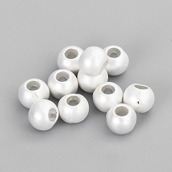 925 Sterling Silver Plated Alloy Spacer Beads, Matte Style, Rondelle, Cadmium Free & Nickel Free & Lead Free, 925 Sterling Silver Plated, 4x3mm, Hole: 1.6mm