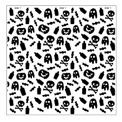 Pumpkin Halloween Transparent Clear Silicone Stamp/Seal, For DIY Scrapbooking/Photo Album Decorative, Use with Acrylic Printing Template Tool, Stamp Sheets, Tools, Pumpkin, 130x130mm