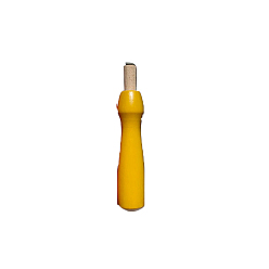 Желтый Игла для вышивания по дереву, с медной проволокой, инструменты для вышивки крестом, желтые, Ручка: 90x14 мм, штифты : 78 мм