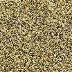 (PF557) PermaFinish Gold Metallic Круглые бусины toho, японский бисер, (pf 557) пермафиниш золотой металлик, 11/0, 2.2 мм, отверстие : 0.8 мм, о 1110шт / бутылка, 10 г / бутылка