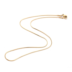 Golden 304 Stainless Steel Square Snake Chain Necklaces, with Lobster Claw Clasps, Golden, 15.74 inch(40cm), 1.5mm