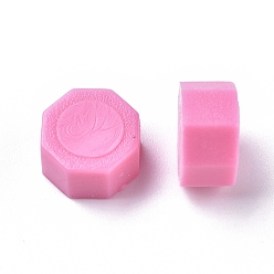 Perlas de Color Rosa Sellado de partículas de cera, para sello de sello retro, octágono, rosa perla, 9 mm, sobre 1500 unidades / 500 g
