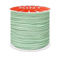 Vert mer Foncé Cordon de fil de nylon, pour la fabrication de bijoux, vert de mer foncé, 0.8mm, environ 109.36 yards (100m)/rouleau