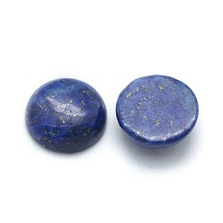 Lapislázuli Naturales lapis lazuli cabochons, semicírculo, teñido, 13.5~14x6~8 mm