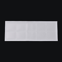 White Plastic Necklace Chain Adhesive Pouch for Necklace Display Cards, Self-Adhesive Necklace Chain Pockets Necklace Envelopes Necklace Card Pouches to Hold Loose Chain Jewelry Supplies, White, 4.3x3.7x0.04cm