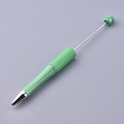 Бледно-Зеленый Пластиковые шариковые ручки, шариковая ручка с черными чернилами, для украшения ручки своими руками, бледно-зеленый, 144x12 мм, средний полюс: 2мм