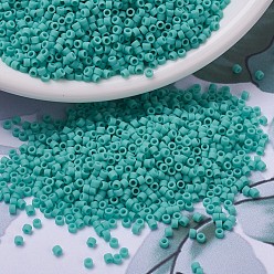 (DB0759) Matte Opaque Turquoise Green MIYUKI Delica Beads, Cylinder, Japanese Seed Beads, 11/0, (DB0759) Matte Opaque Turquoise Green, 1.3x1.6mm, Hole: 0.8mm, about 2000pcs/bottle, 10g/bottle