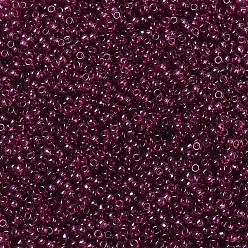 (RR1312) Vin Transparent Teint Perles rocailles miyuki rondes, perles de rocaille japonais, 11/0, (rr 1312) vin transparent teint, 11/0, 2x1.3mm, trou: 0.8 mm, environ 50000 pièces / livre