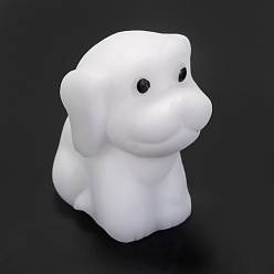 White Dog Shape Stress Toy, Funny Fidget Sensory Toy, for Stress Anxiety Relief, White, 32x20x27mm