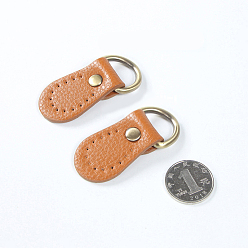 Sandy Brown PU Imitation Leather Buckles, for Purse Making Supplies, Sandy Brown, 5.5x2.5cm